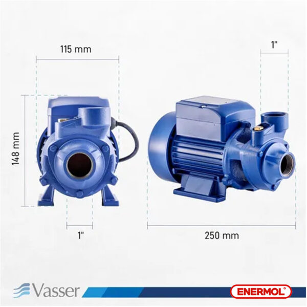Bomba Periférica Vasser Qb60 0.5 Hp - Imagen 5