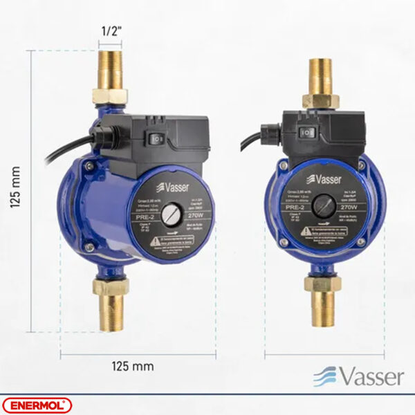 Bomba Presurizadora Vasser PRE-2  270W - Imagen 6