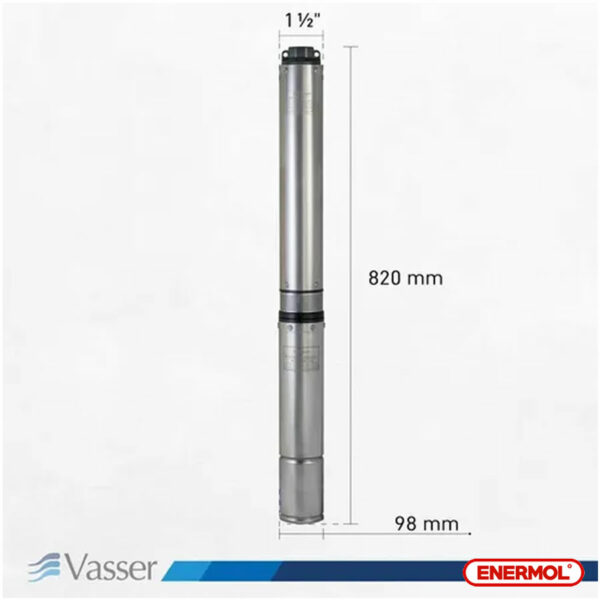 Bomba Sumergible Riego Pozo Vasser Bs4-100 4" - Imagen 7