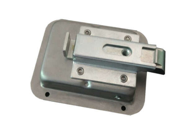 Cerradura de Embutir, Acero Inoxidable, bauleras, motorhome, medidas 120X93 - Imagen 2