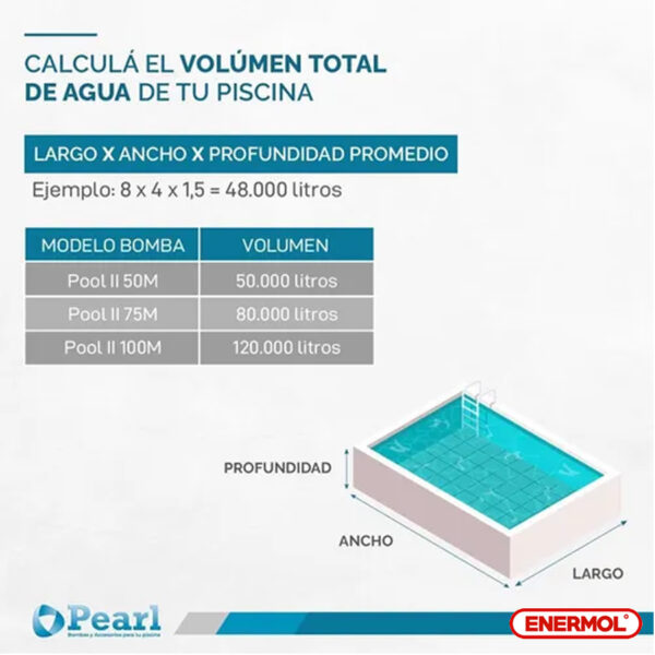 Bomba Pileta Autocebante Pearl Pool II 75m 0.75 Hp - Imagen 6