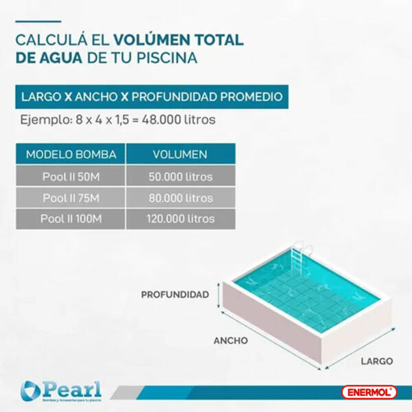 Bomba Pileta Autocebante Pearl Pool II 50m 0.5 Hp - Imagen 7