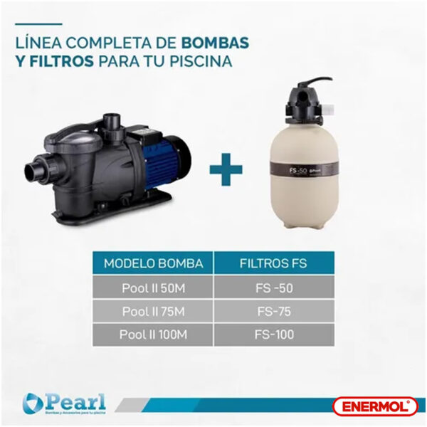 Bomba Pileta Autocebante Pearl Pool II 75m 0.75 Hp - Imagen 7