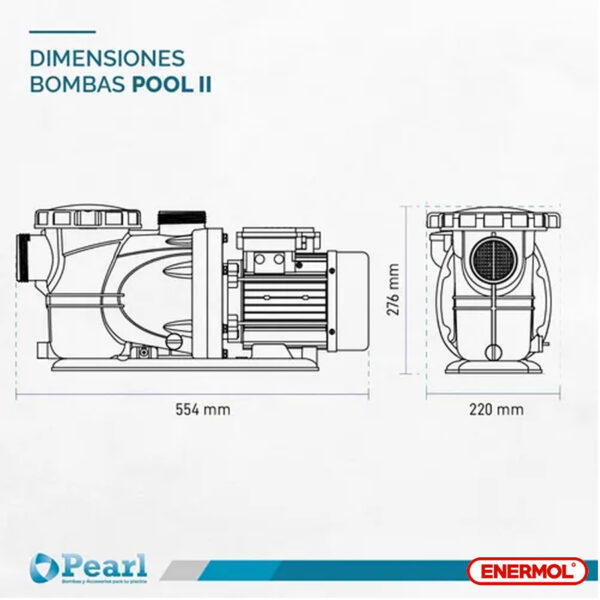 Bomba Pileta Autocebante Pearl Pool II 75m 0.75 Hp - Imagen 8