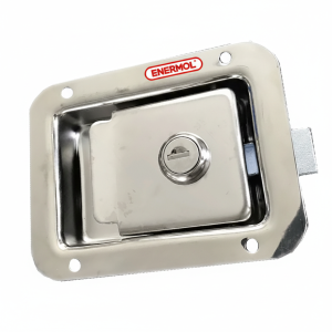 Cerradura de Embutir, Acero Inoxidable, bauleras, motorhome, medidas 120X93