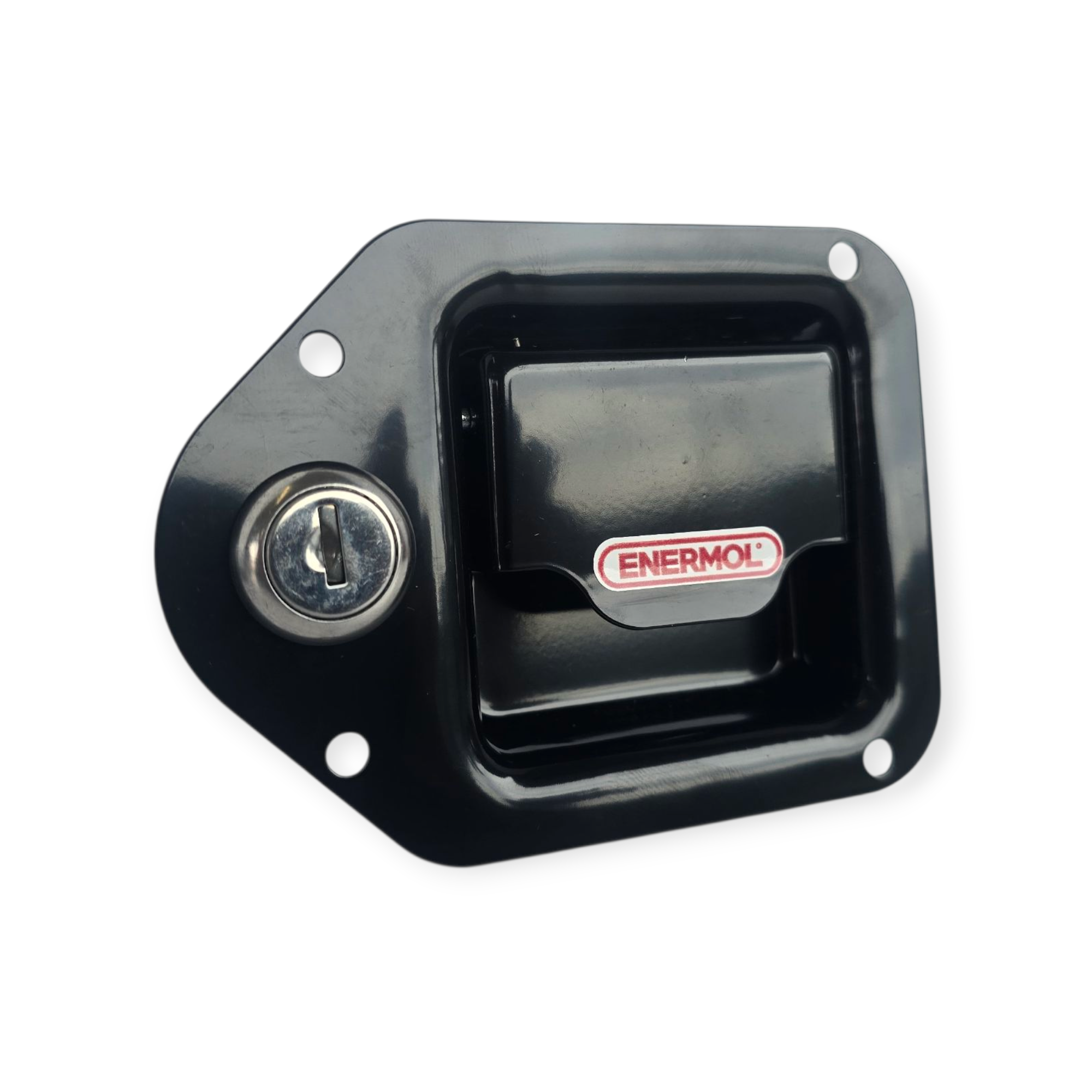 Cerradura de Embutir para Puertas de Apertura Superior, Uso Universal. Acero al carbono pintado color negro - Imagen 2