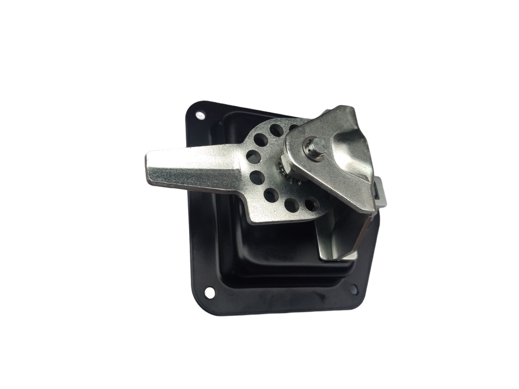 Cerradura Embutir Manija Tipo T Cromada, con regulación profundidad de cierre - Imagen 3