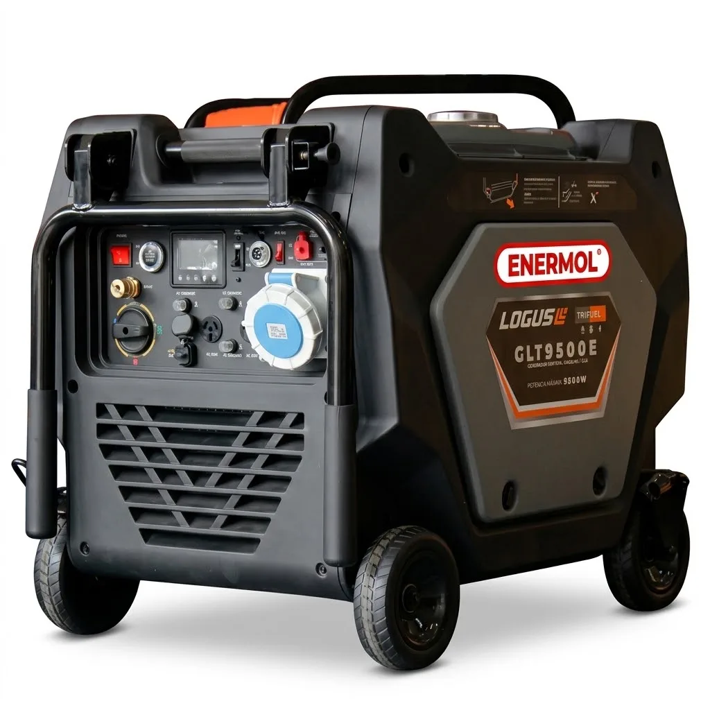 Grupo Electrógeno GLT9500E Inverter Tri-Fuel (Gas / Nafta) 9.5 kW - Imagen 2