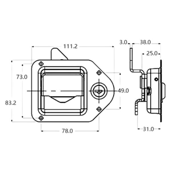 Cerradura de Embutir para Puertas de Apertura Superior, Uso Universal - Imagen 8